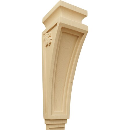 Ekena Millwork 3 7/8"W x 4 1/2"D x 14"H Arts and Crafts Corbel, Alder COR03X04X14ARAL